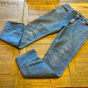 Levis Men’s medium wash 511 Slim Straight Fit Jeans Mens 30 x 30 Distressed